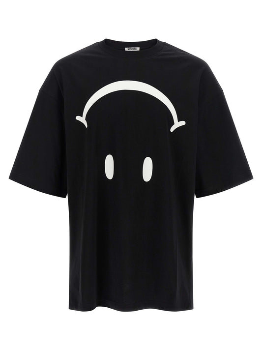 Moschino Bicolor Cotton T-Shirt - Oversized Smiley® Graphic