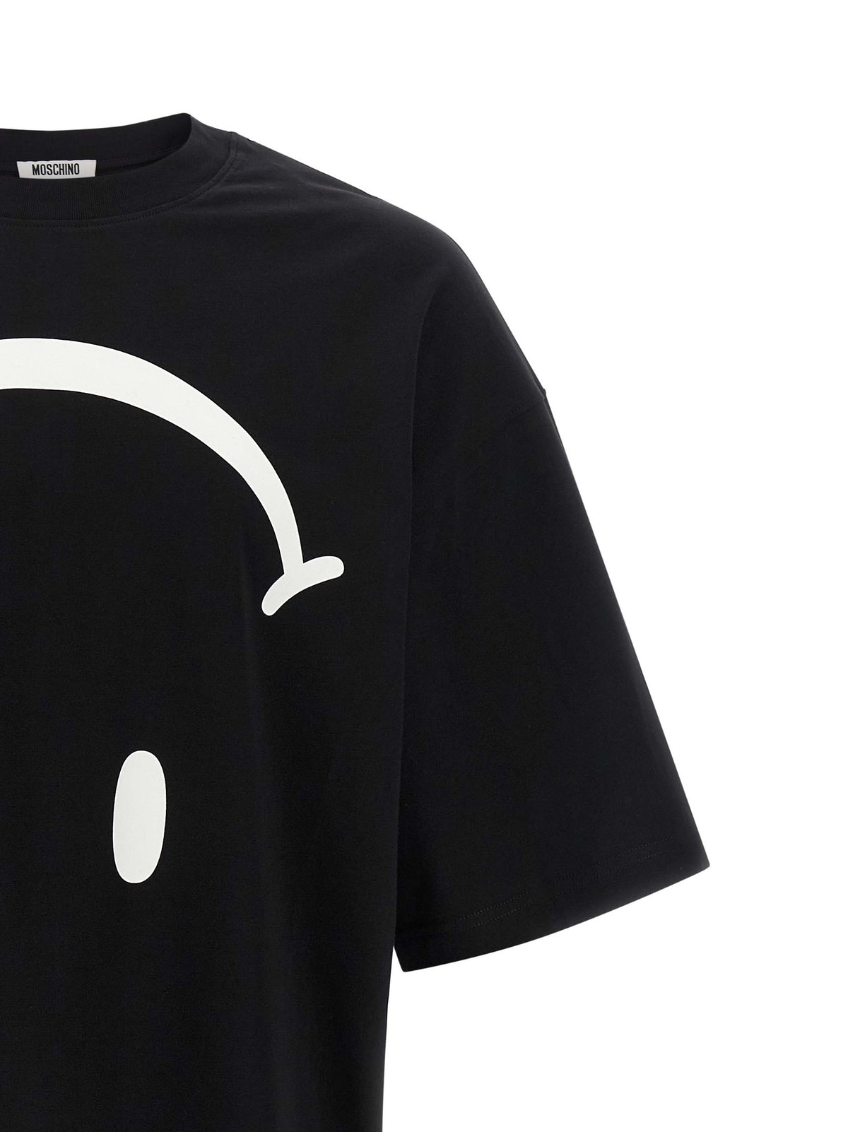 T-Shirt Bicolore en Coton Moschino ‘Smiley®’