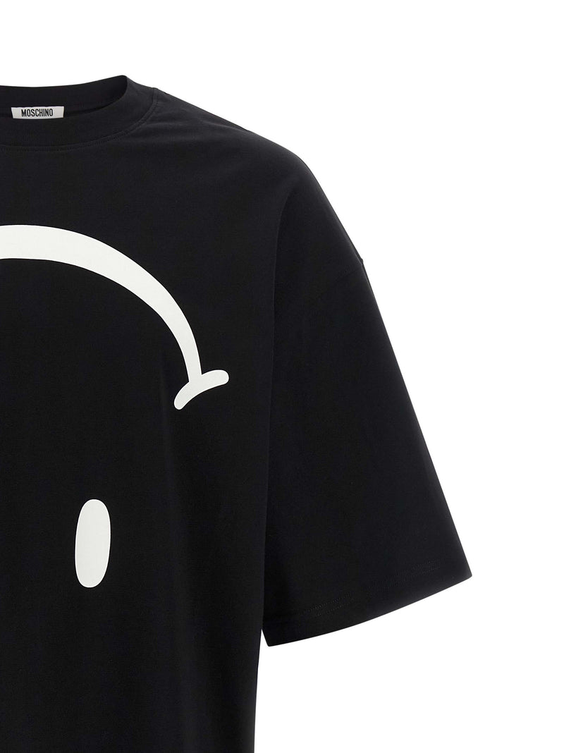 T-Shirt Bicolore en Coton Moschino ‘Smiley®’