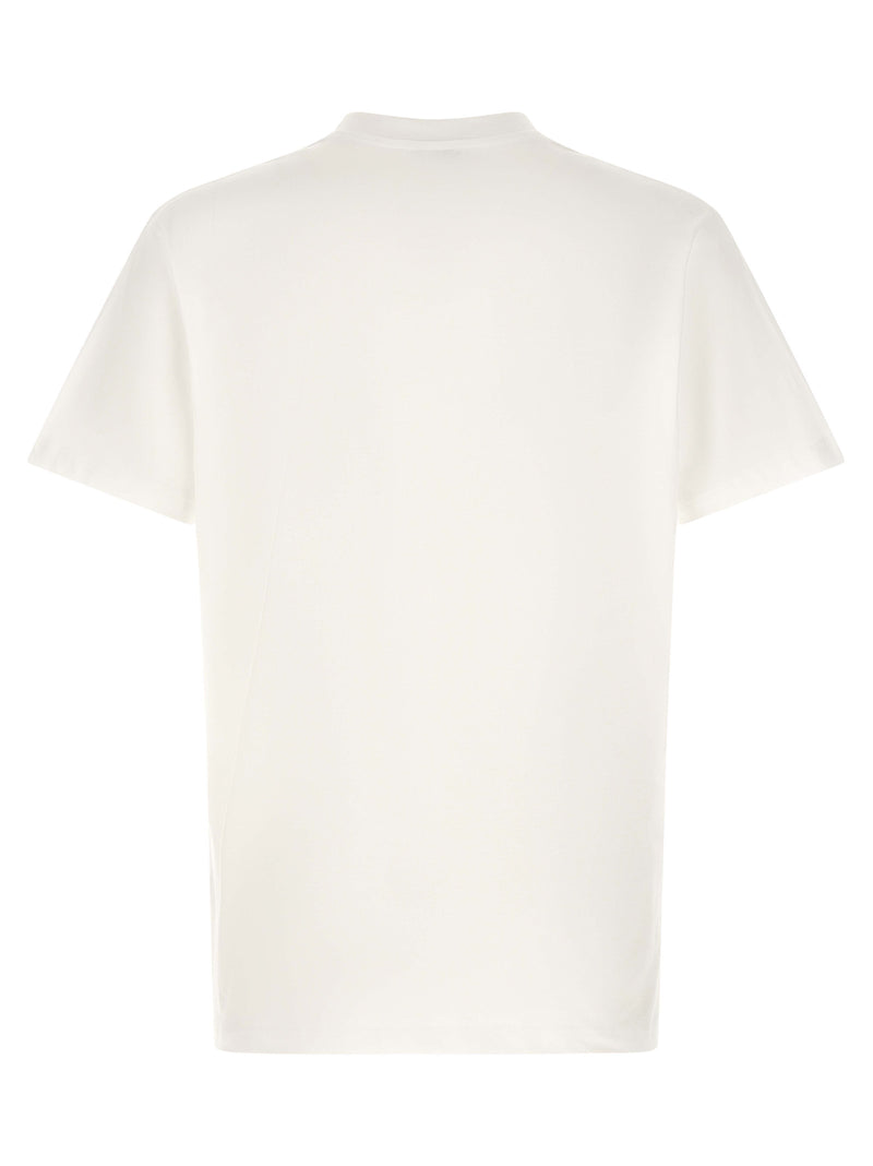 Moschino White Cotton T-Shirt with Goose Graphic