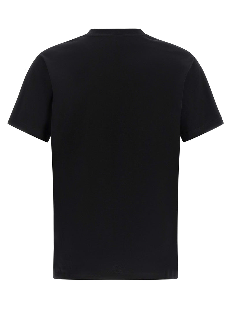 T-Shirt en Coton Noir Moschino ‘Milanhattan’