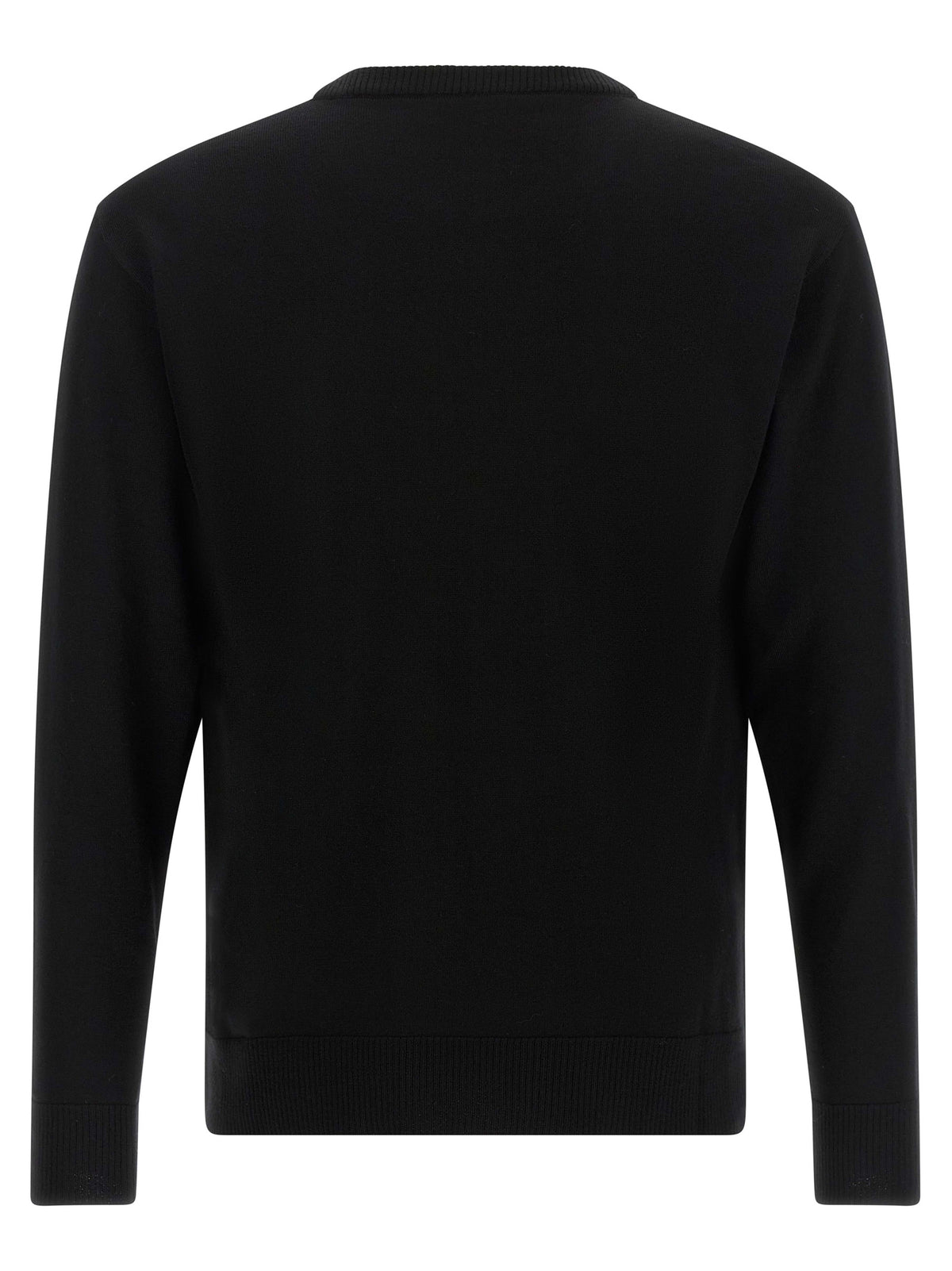 Moschino Black Virgin Wool Cardigan for Men