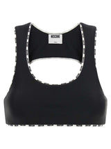 Moschino Bicolor Polyamide Sport Bra - Performance & Style
