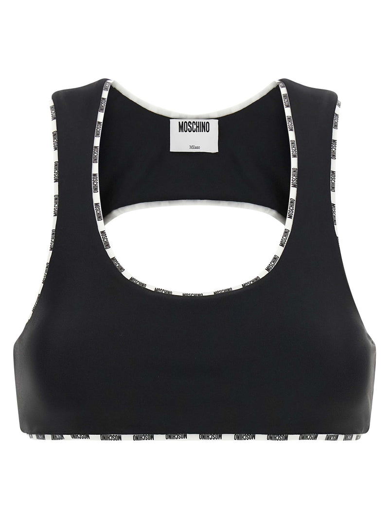 Moschino Bicolor Polyamide Sport Bra - Performance & Style