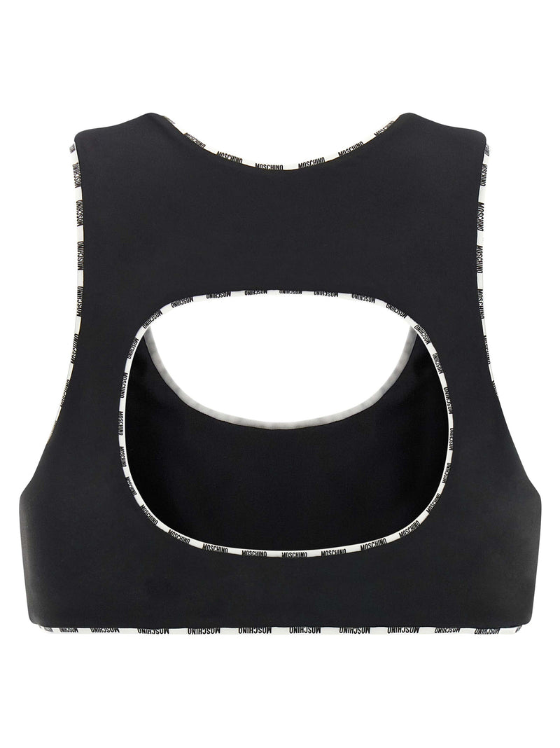 Moschino Bicolor Polyamide Sport Bra - Performance & Style