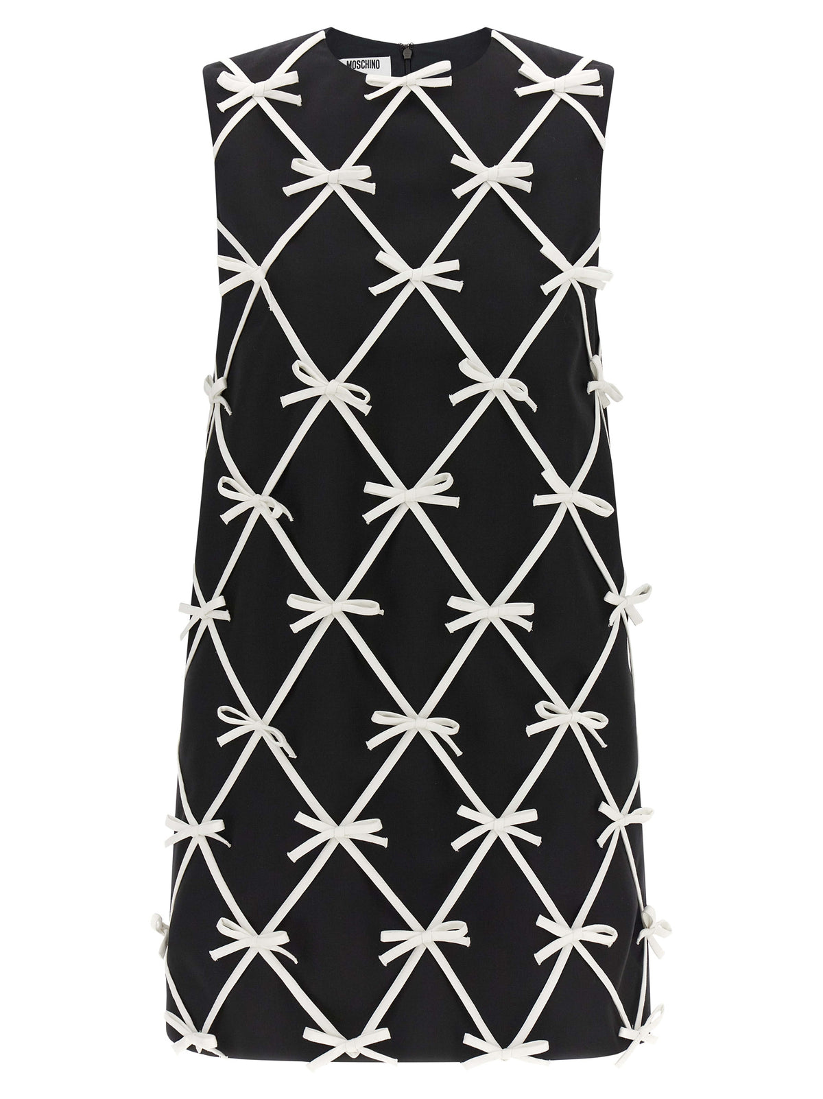 Moschino Bicolor Virgin Wool Short Dress