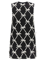 Moschino Bicolor Virgin Wool Short Dress
