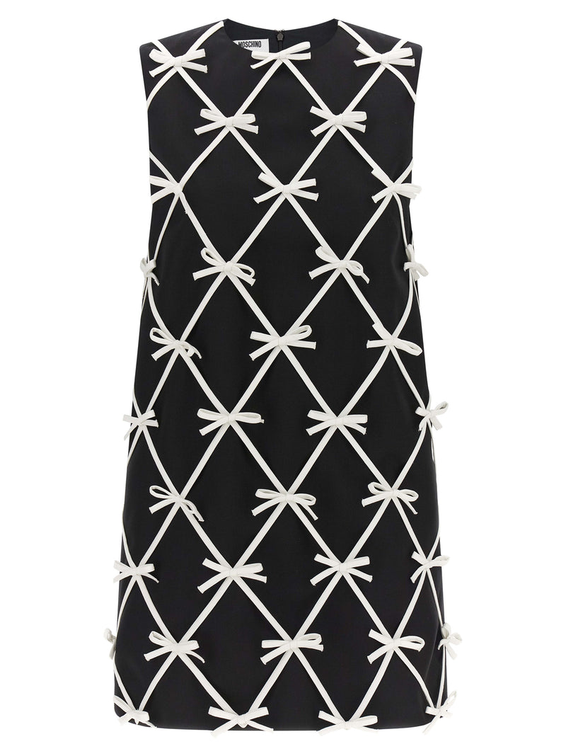 Moschino Bicolor Virgin Wool Short Dress