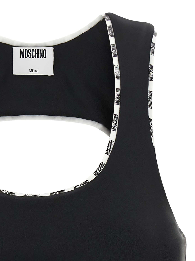 Moschino Bicolor Polyamide Sport Bra - Performance & Style