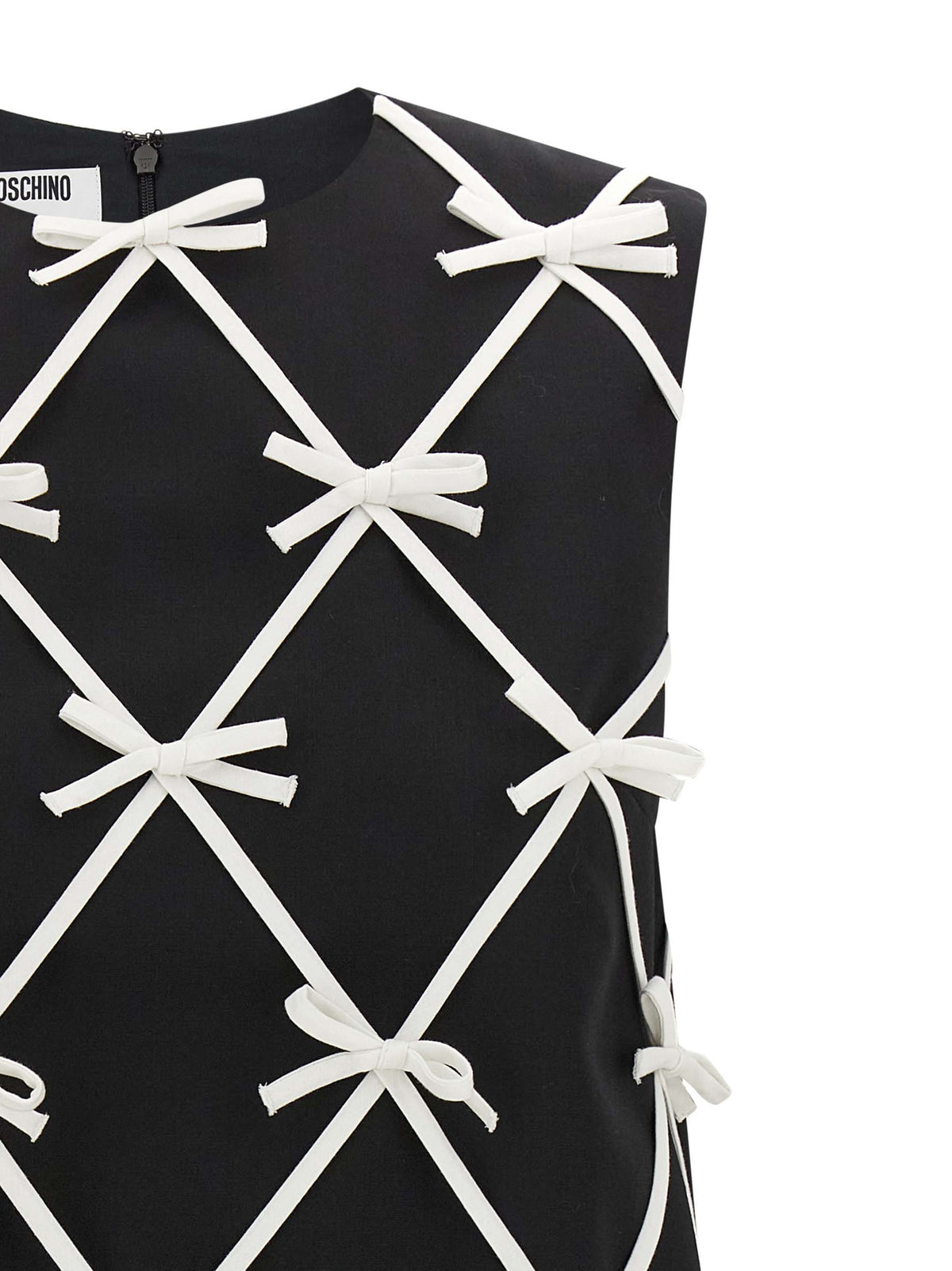 Moschino Bicolor Virgin Wool Short Dress