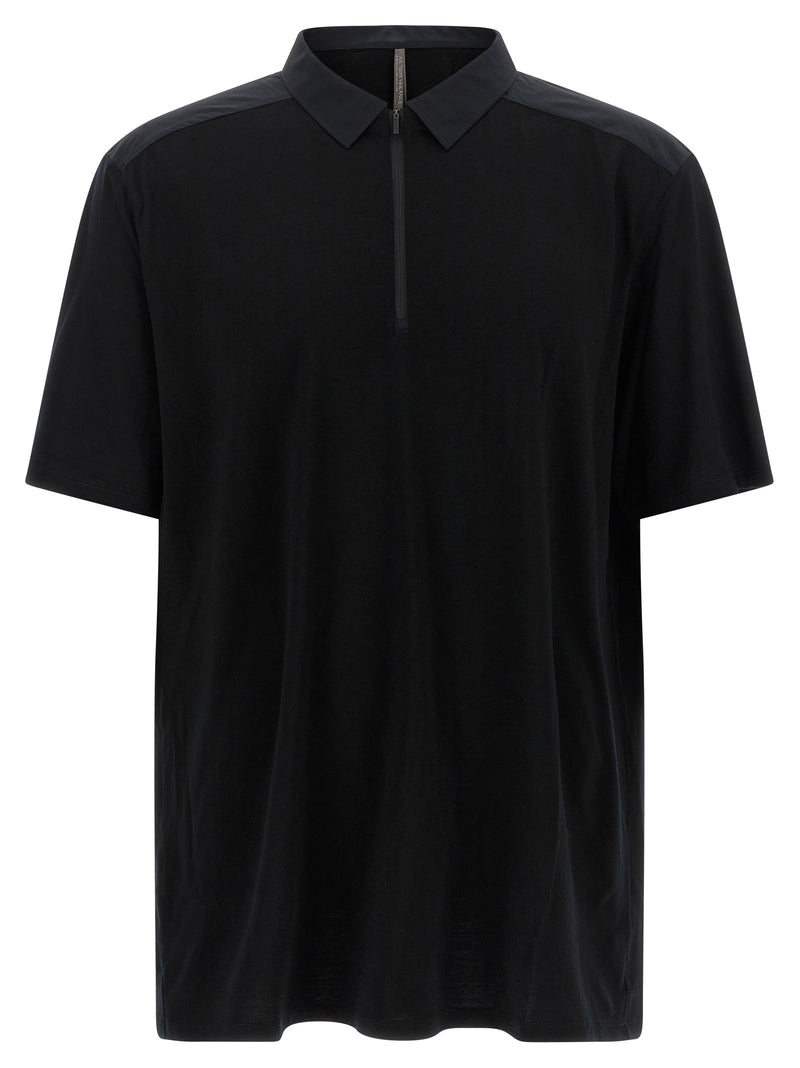 Arc'teryx Veilance Black Wool Polo Shirt