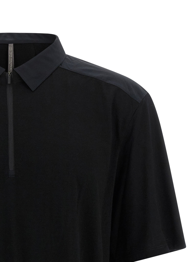 Arc'teryx Veilance Black Wool Polo Shirt