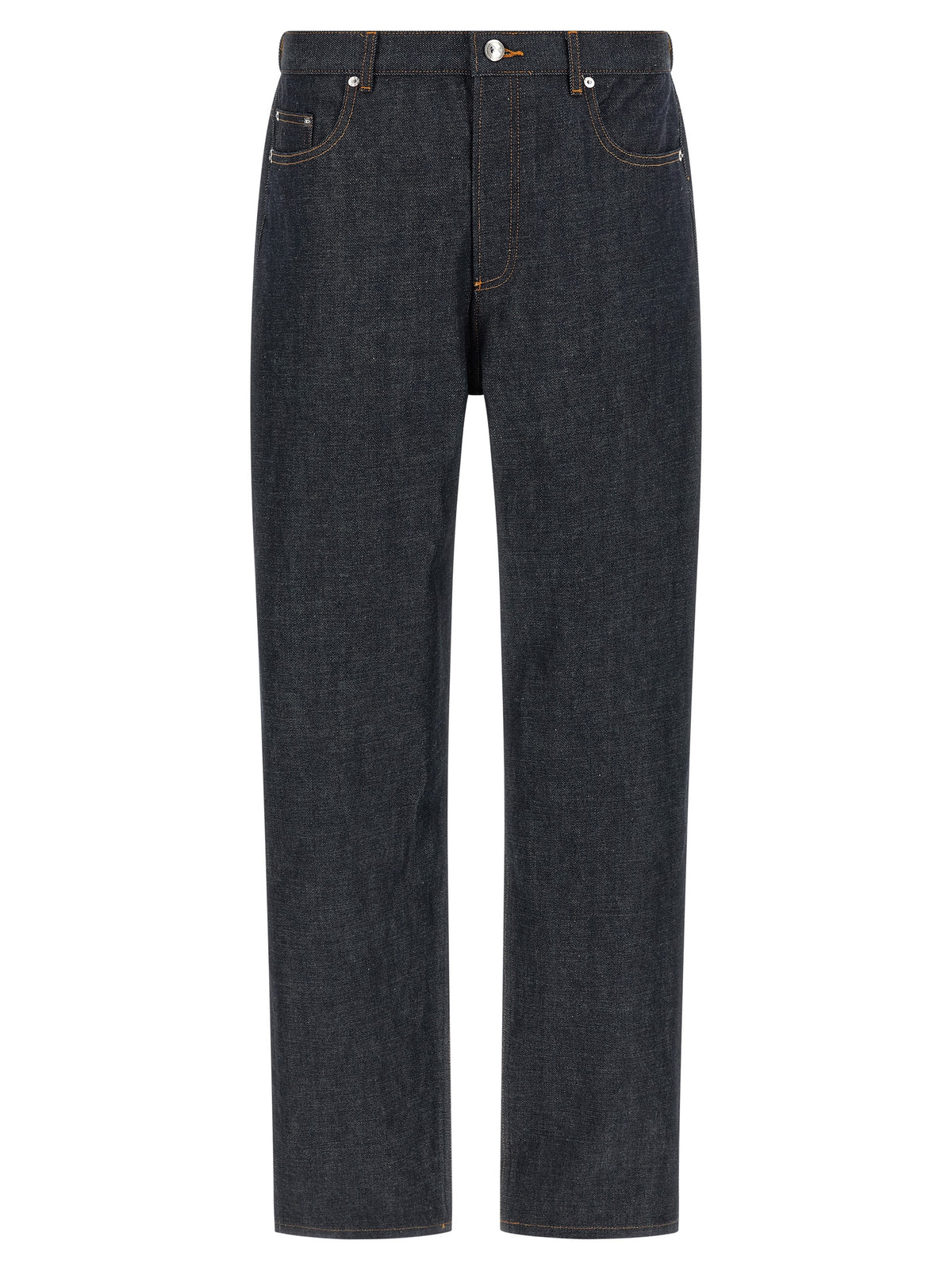 A.P.C. Fairfax Blue Cotton Relaxed Fit Jeans for Men