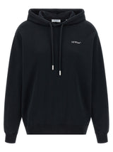 Off-White Black Cotton Sweatshirt - Arrow Out Flower