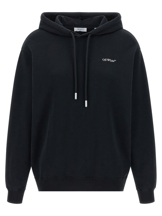 Off-White Black Cotton Sweatshirt - Arrow Out Flower