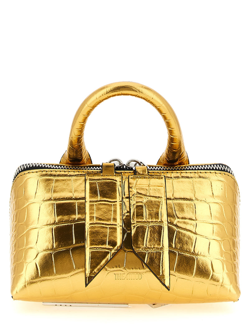 The Attico Gold Bovine Leather Handbag - Friday Mini