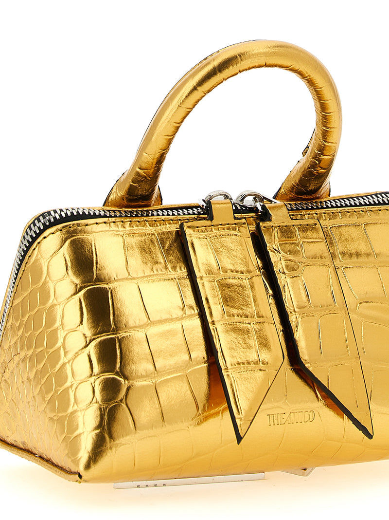 The Attico Gold Bovine Leather Handbag - Friday Mini