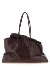 The Attico La Passeggiata Medium Purple Leather Shoulder Bag