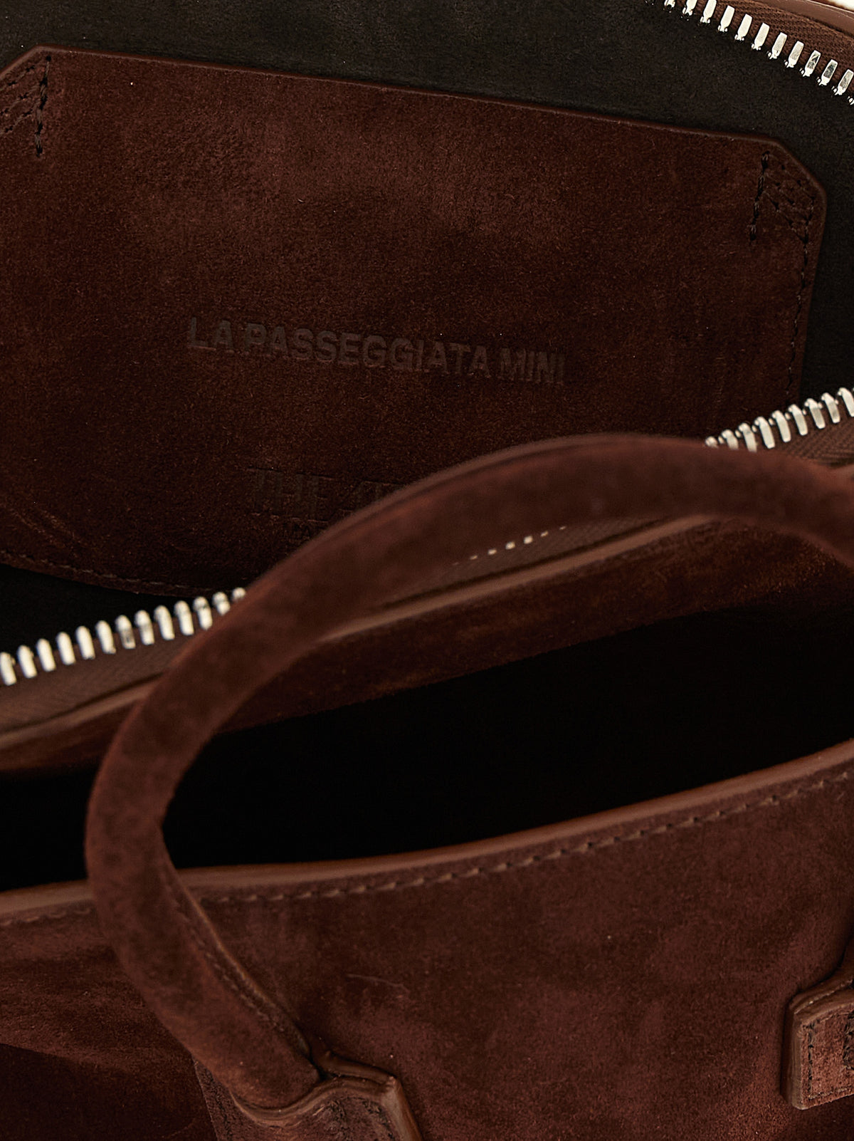 The Attico La Passeggiata Mini Brown Leather Handbag