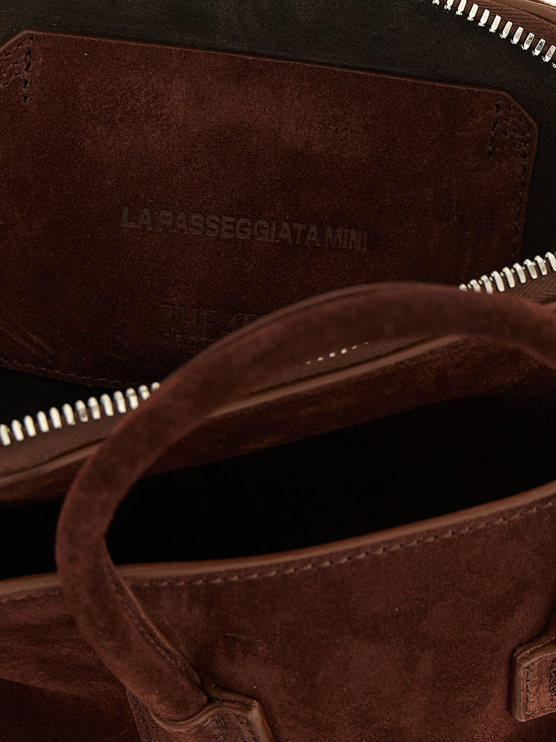 The Attico La Passeggiata Mini Brown Bovine Leather Handbag