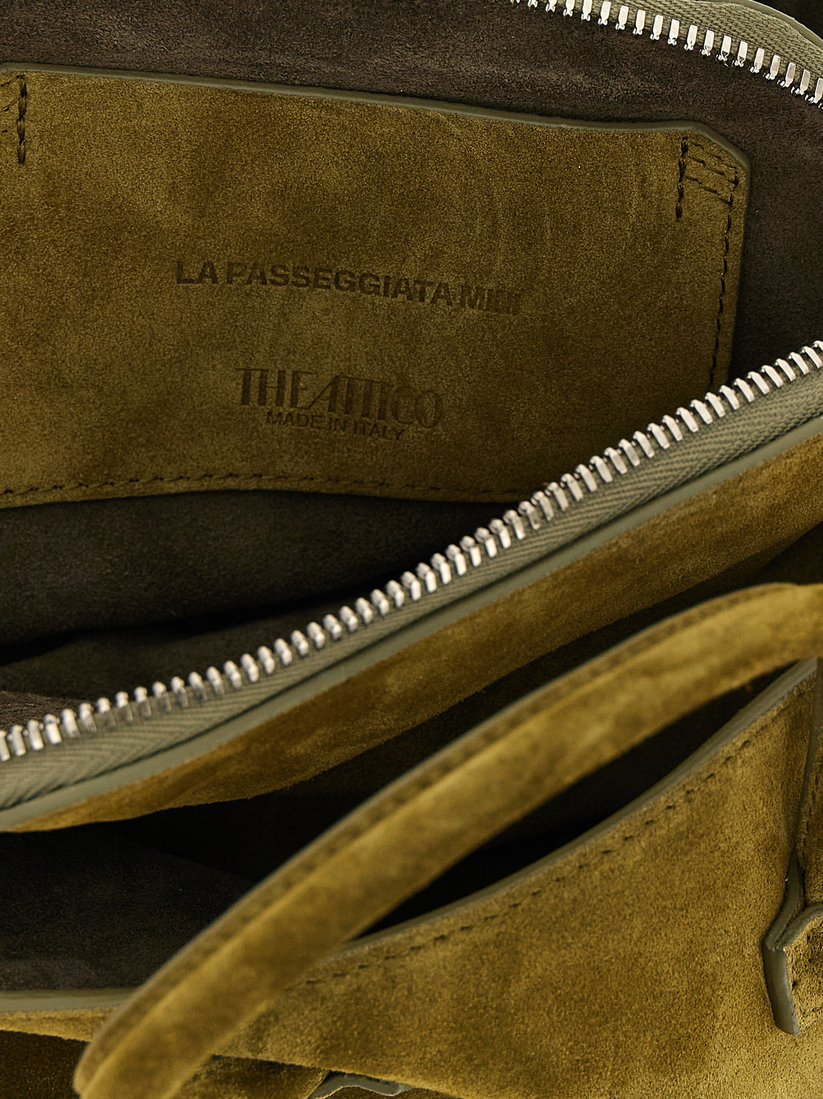 The Attico La Passeggiata Mini Bicolor Leather Handbag