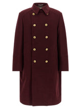 Brunello Cucinelli Bordeaux Cashmere Coat