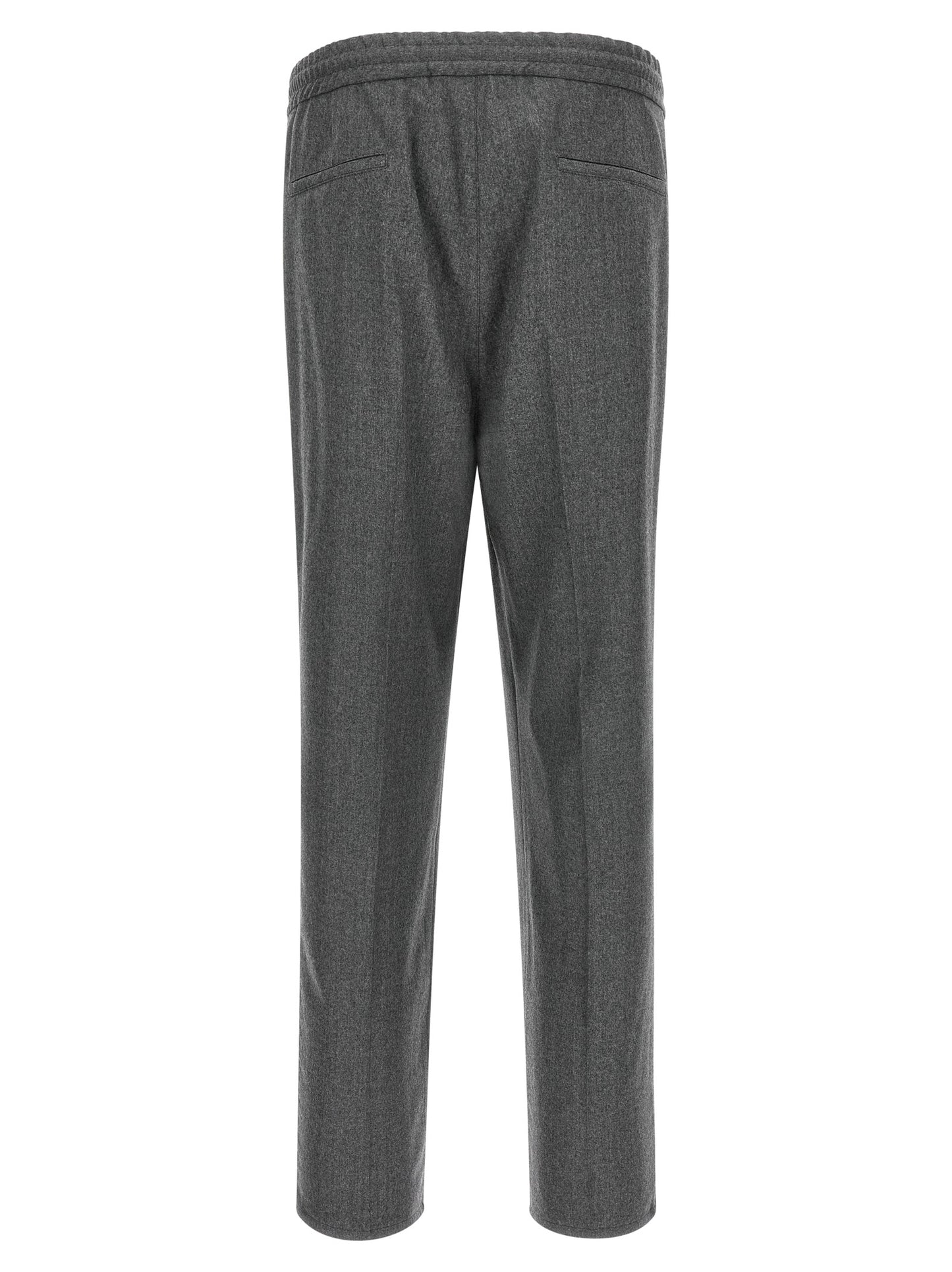 Brunello Cucinelli Gray Virgin Wool Casual Pants
