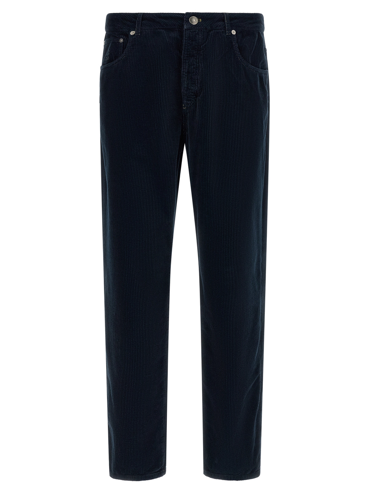 Brunello Cucinelli Blue Cotton Casual Pants for Men