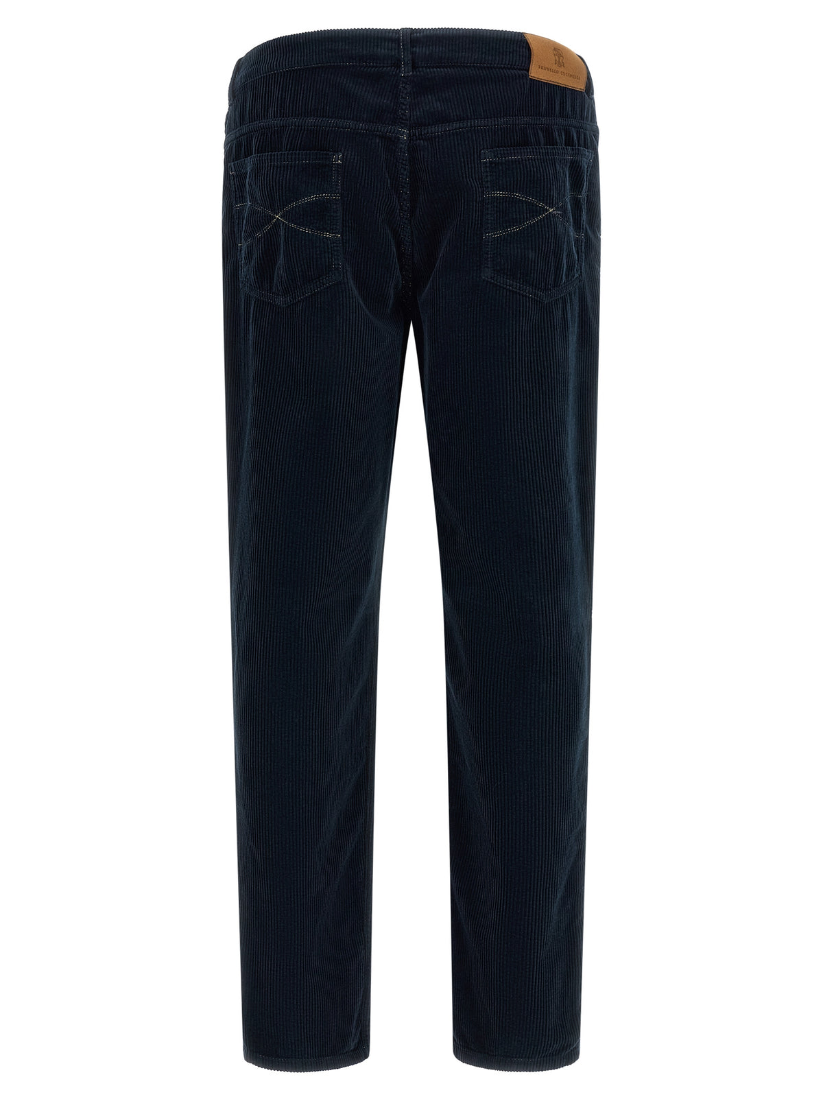 Brunello Cucinelli Blue Cotton Casual Pants for Men