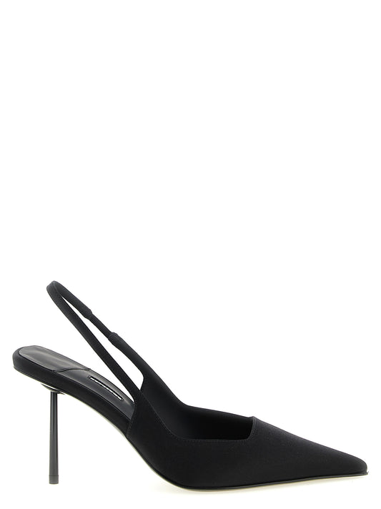 LE SILLA Amelia Black Viscose High Heel Pumps