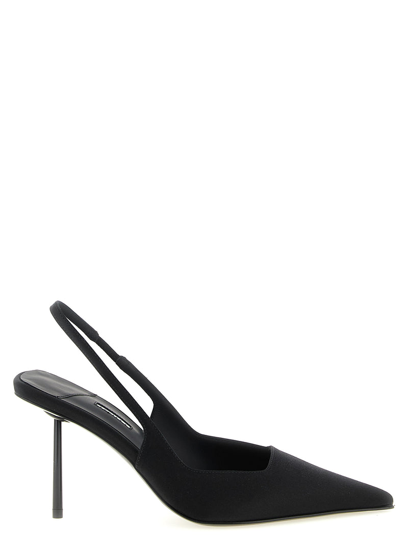 LE SILLA Amelia Black Viscose High Heel Pumps