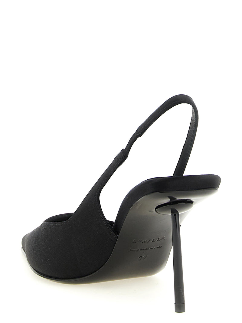 LE SILLA Amelia Black Viscose High Heel Pumps