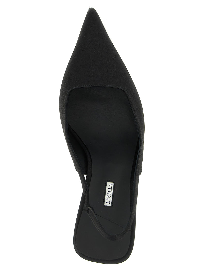 LE SILLA Amelia Black Viscose High Heel Pumps