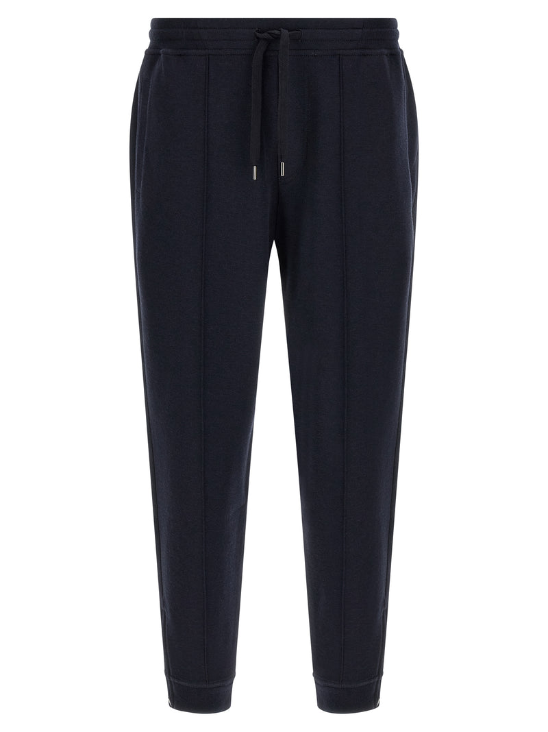 Brunello Cucinelli Blue Cotton Joggers - Luxury Sportswear
