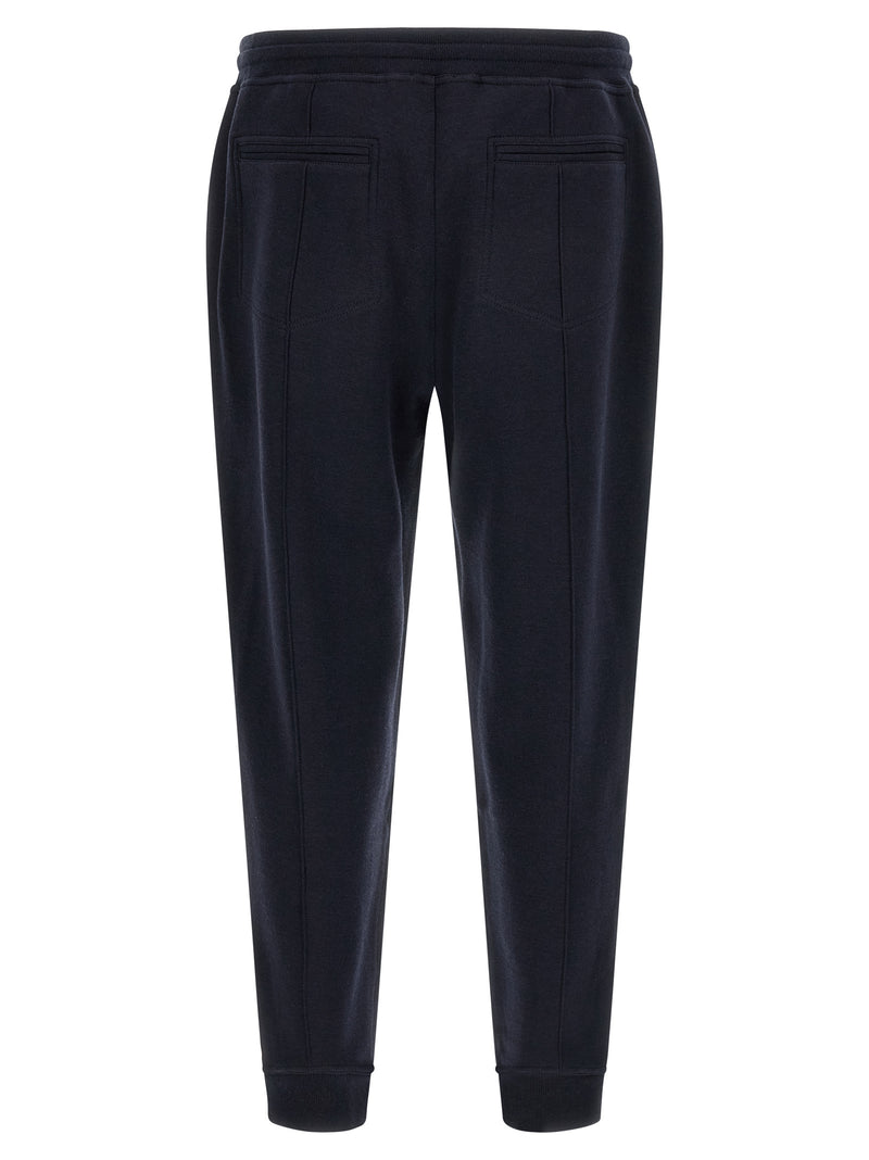 Brunello Cucinelli Blue Cotton Joggers - Luxury Sportswear