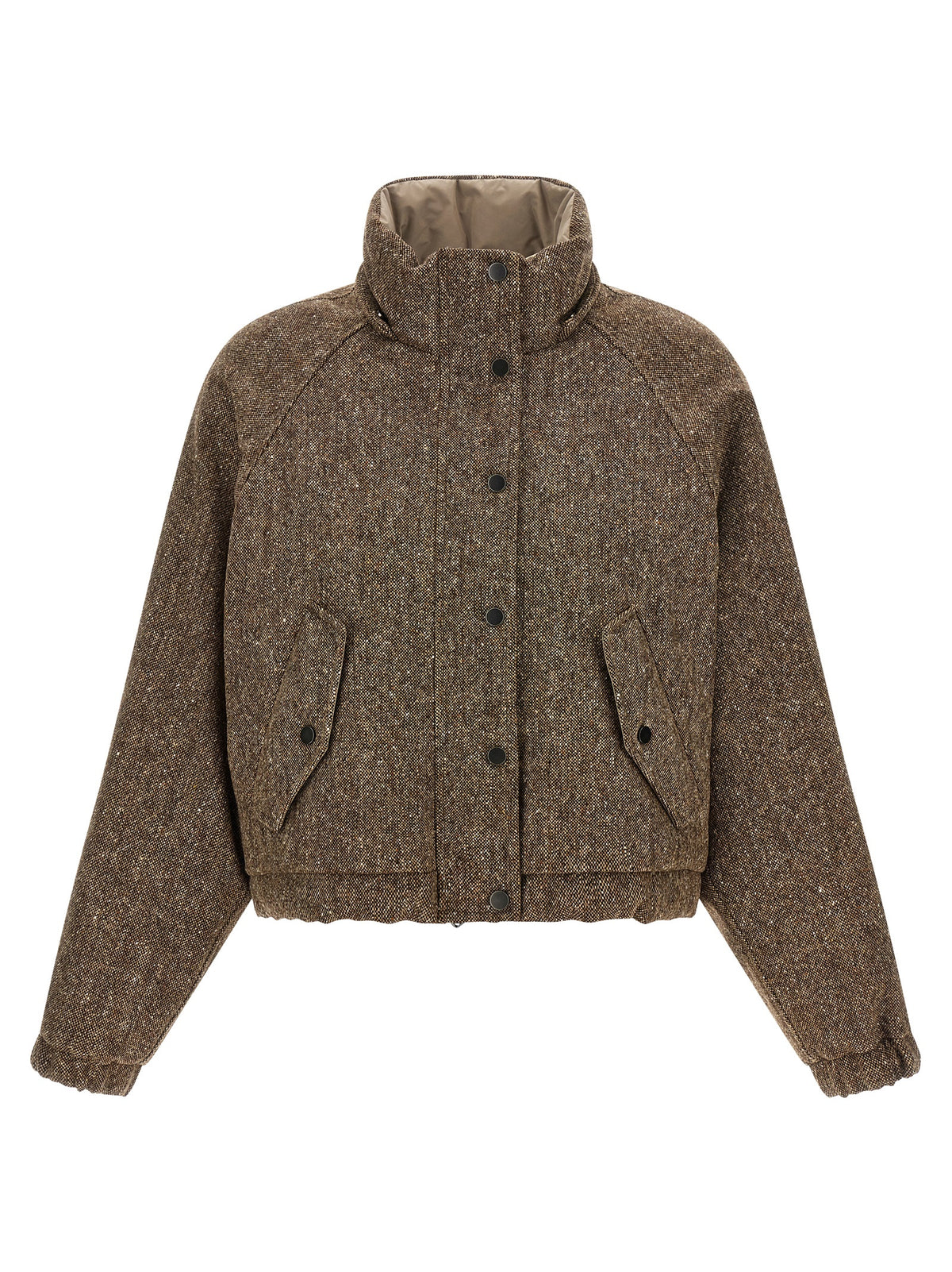 Brunello Cucinelli Brown Virgin Wool Full-Length Jacket