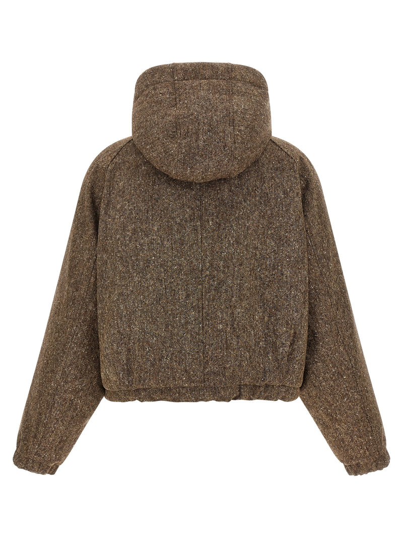 Brunello Cucinelli Brown Virgin Wool Full-Length Jacket
