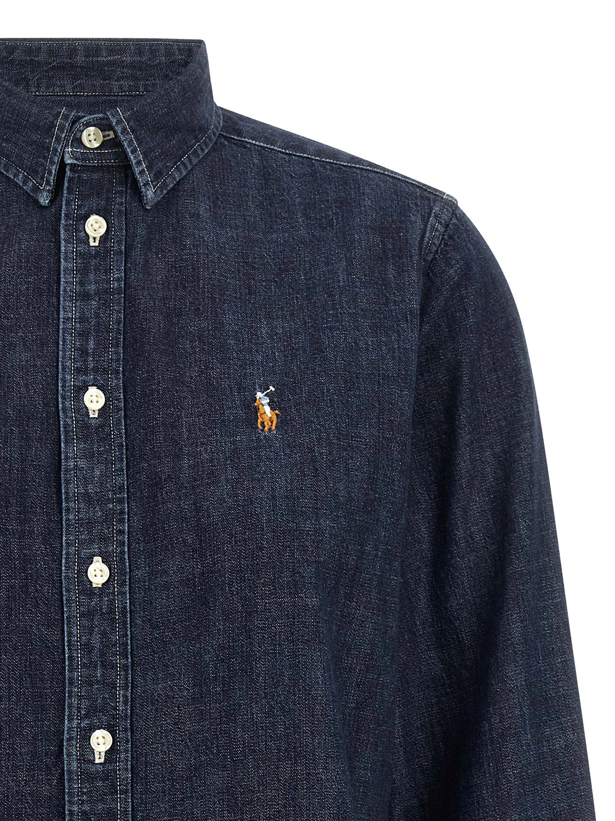 Polo Ralph Lauren Blue Cotton Blouse for Women