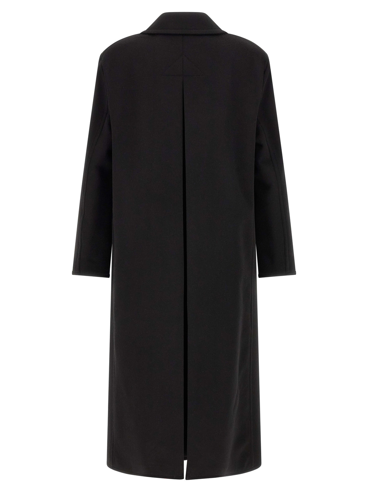 Tom Ford Black Virgin Wool Luxury Melton DB Officer Coat