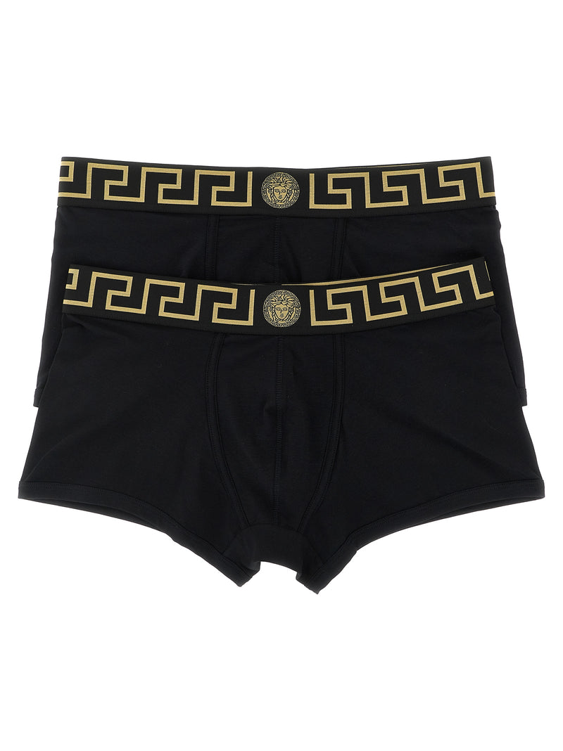 Versace Black Cotton Boxers - Luxury Men's Underwear