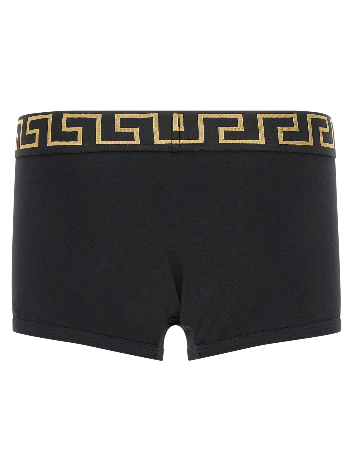 Versace Black Cotton Boxers - Luxurious Comfort and Style