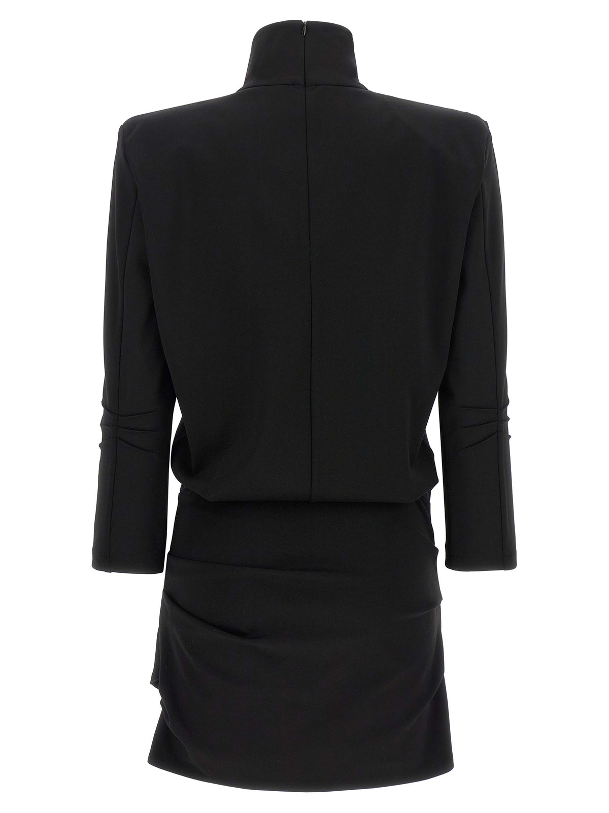 The Attico Black Viscose Short Dress - Contemporary Elegance