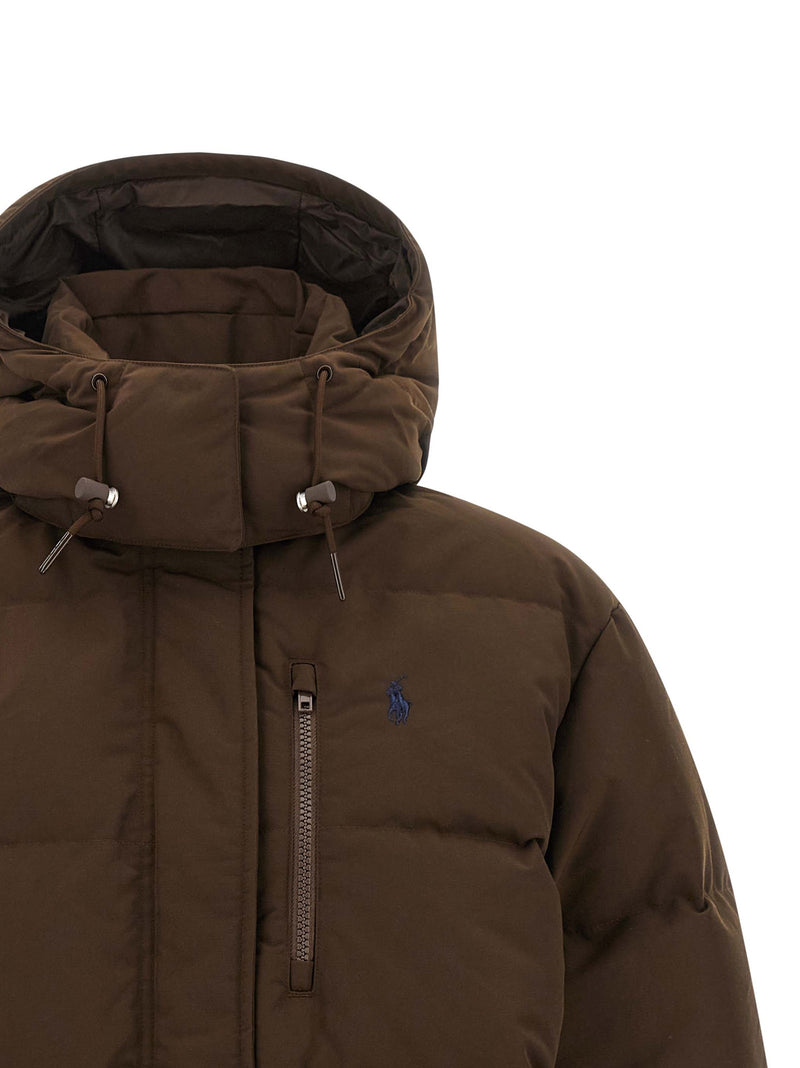 Veste longue Polo Ralph Lauren en polyester marron