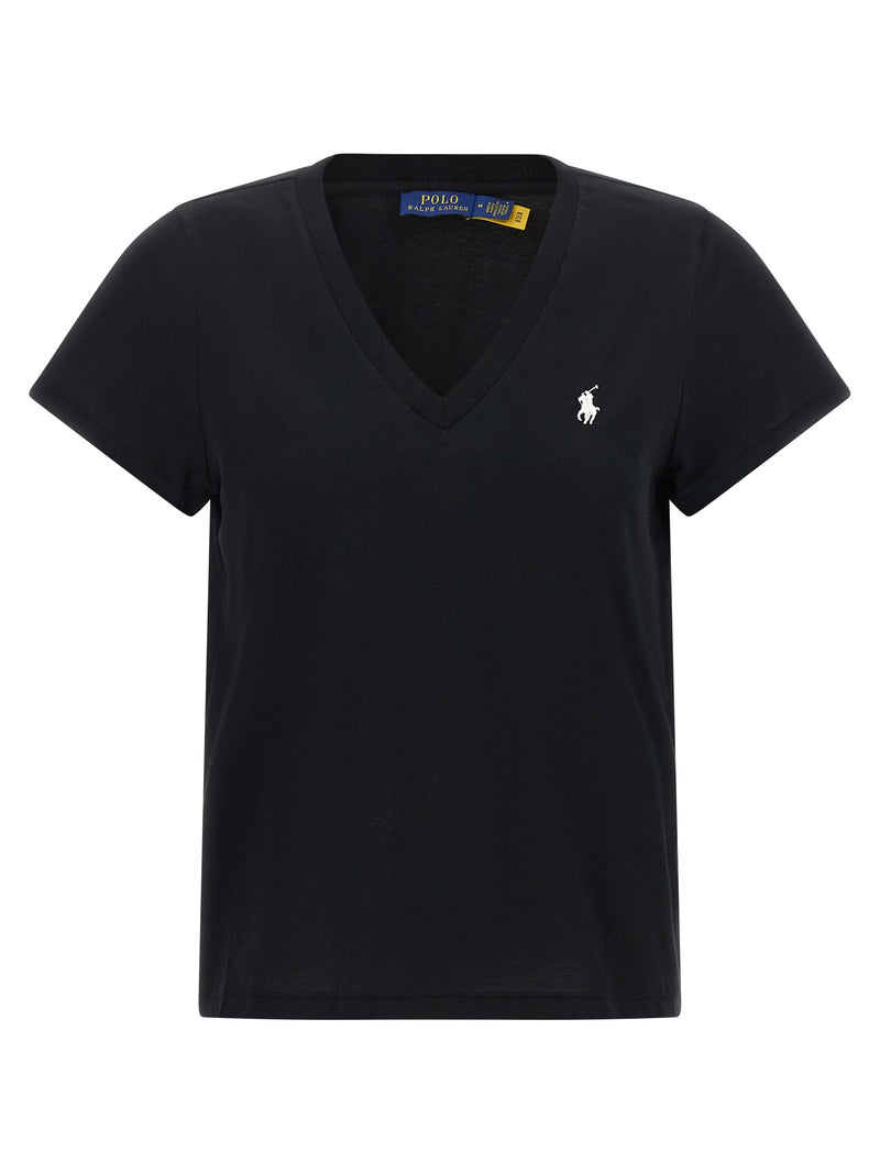 Polo Ralph Lauren Black Cotton T-Shirt for Women