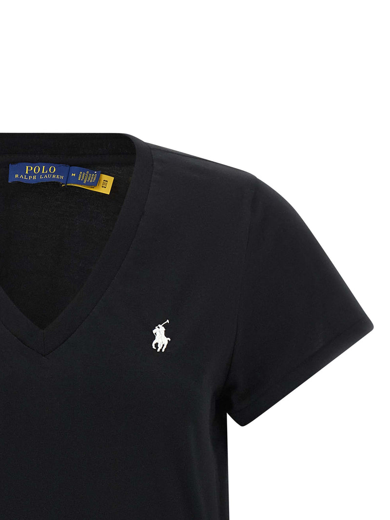 Polo Ralph Lauren Black Cotton T-Shirt for Women