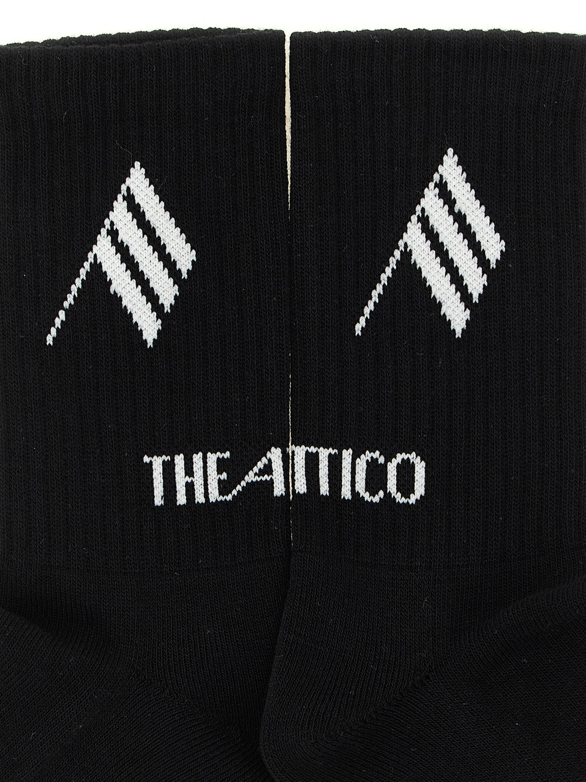 The Attico Bicolor Cotton Socks for Women
