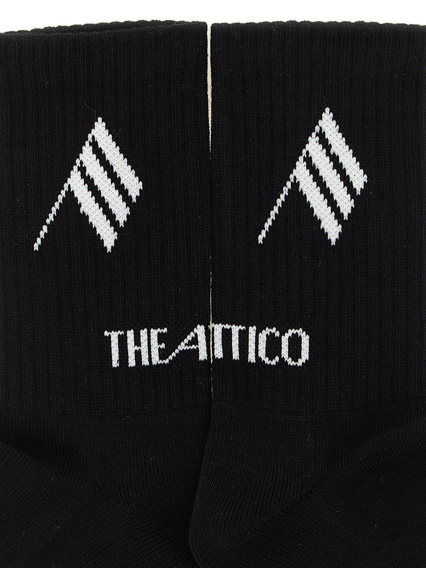 The Attico Bicolor Cotton Socks