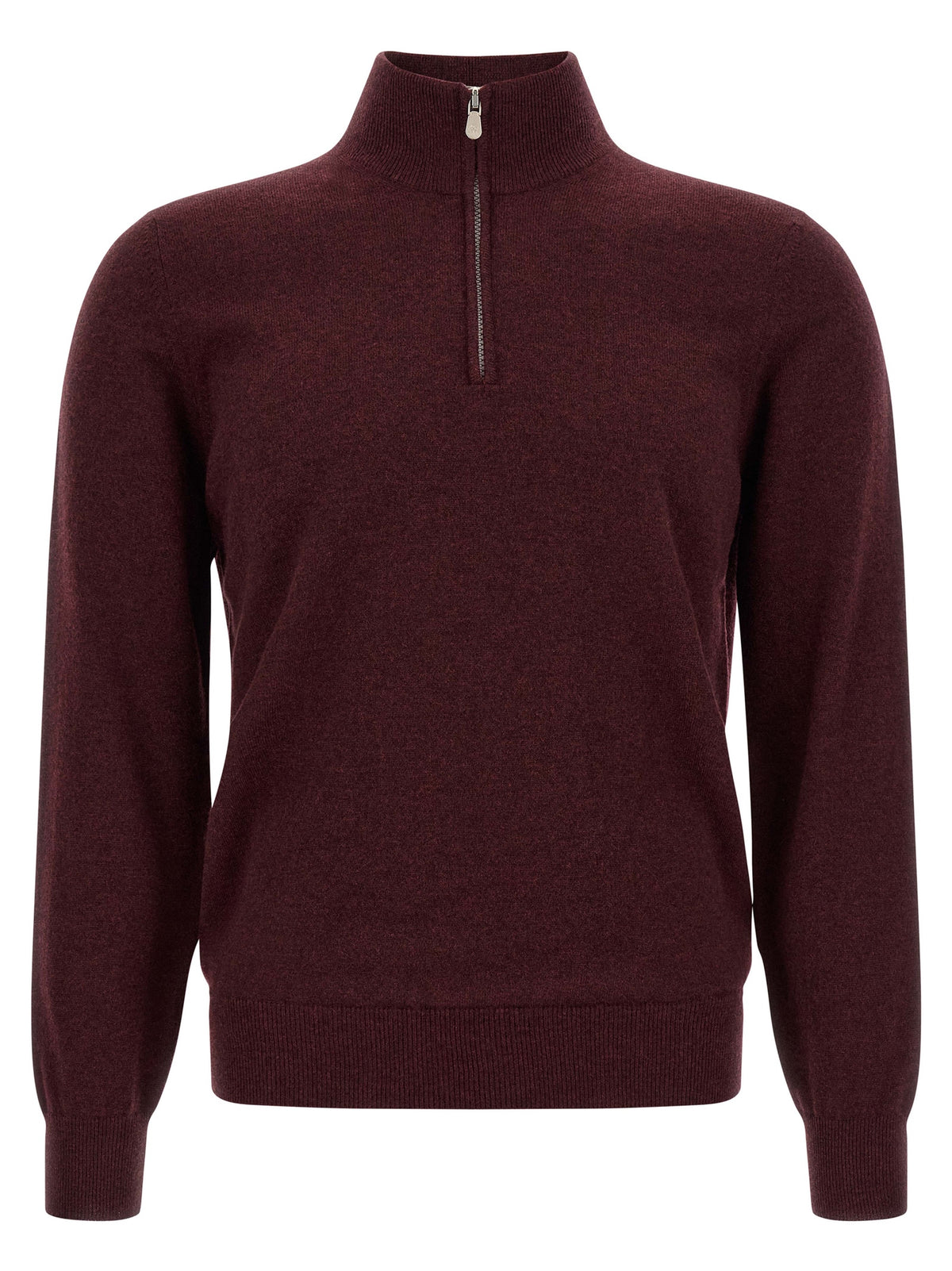 Brunello Cucinelli Bordeaux Cashmere Cardigan