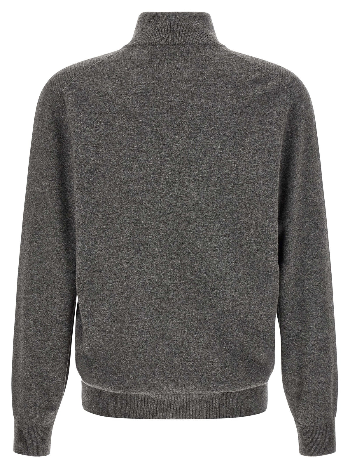 Brunello Cucinelli Gray Cashmere Cardigan - Timeless Elegance