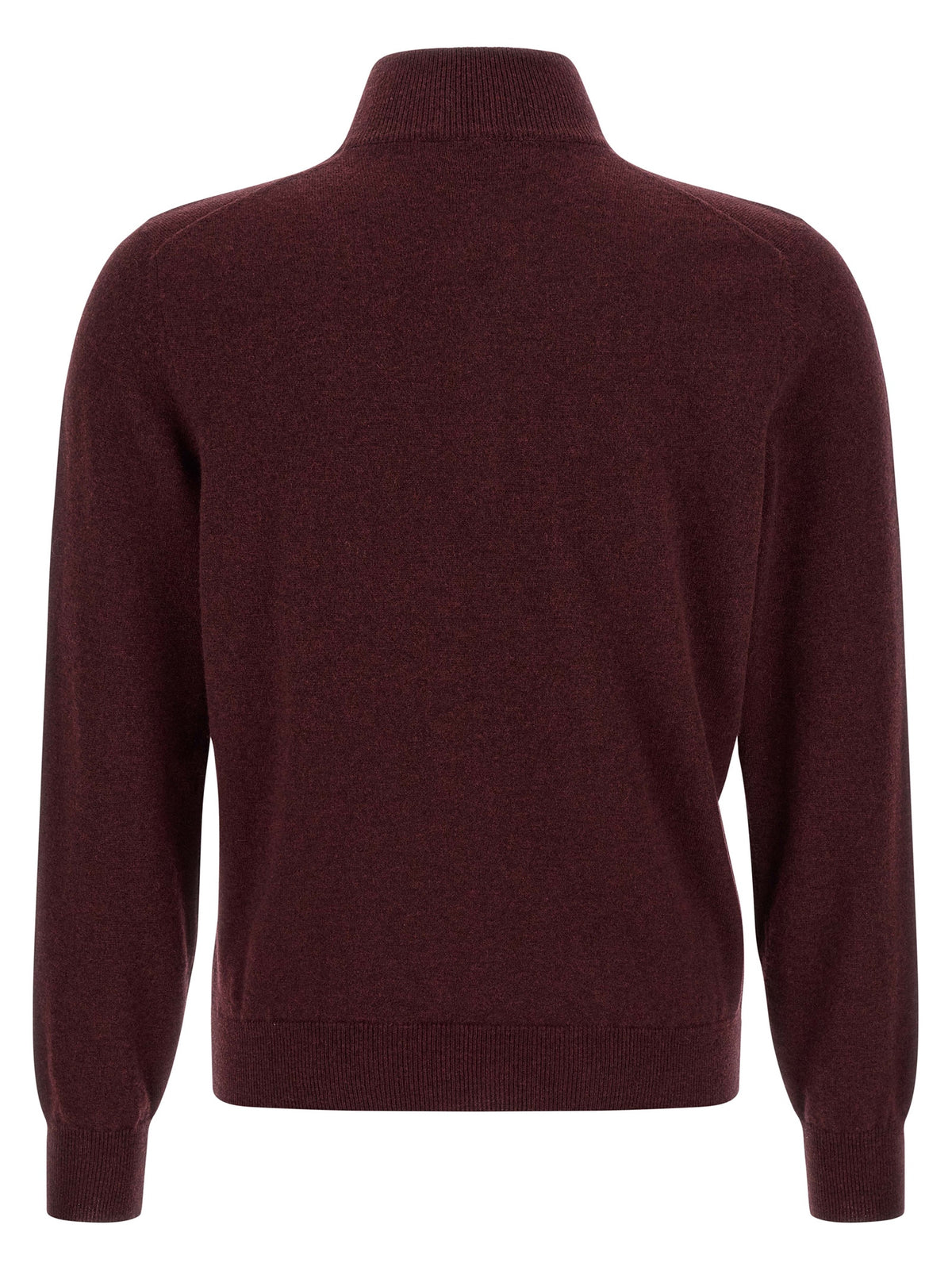 Brunello Cucinelli Bordeaux Cashmere Cardigan